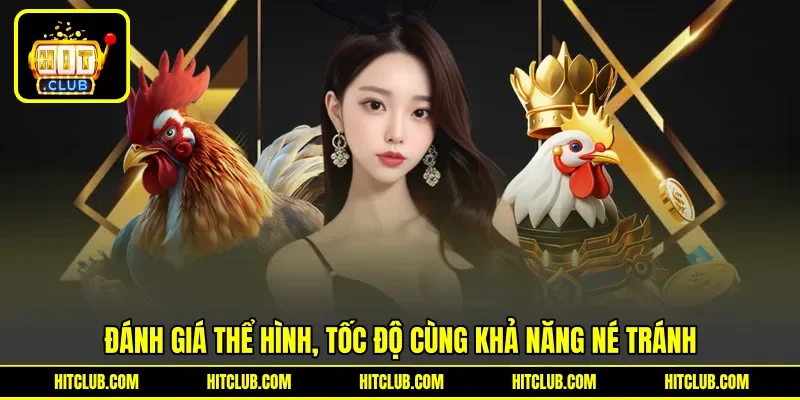 Đánh giá thể hình, tốc độ cùng khả năng né tránh Đánh giá thể hình, tốc độ cùng khả năng né tránh