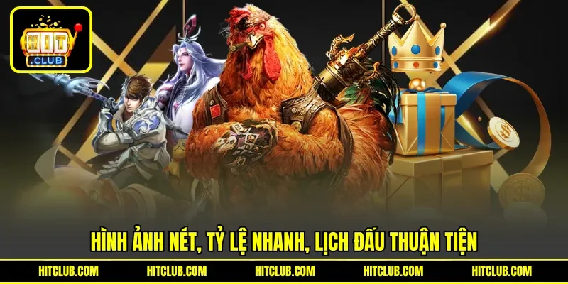 Hình ảnh nét, tỷ lệ nhanh, lịch đấu thuận tiện Hình ảnh nét, tỷ lệ nhanh, lịch đấu thuận tiện